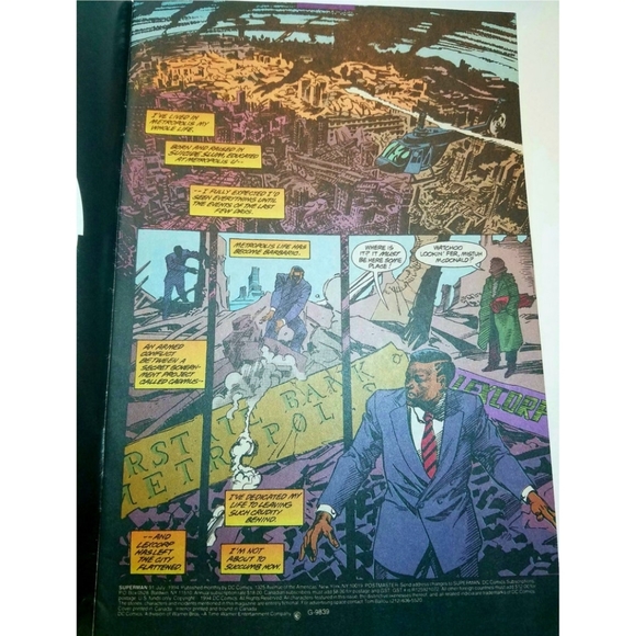 1994 DC Comics, Superman, The Fall of Metropolis - Picture 4 of 4